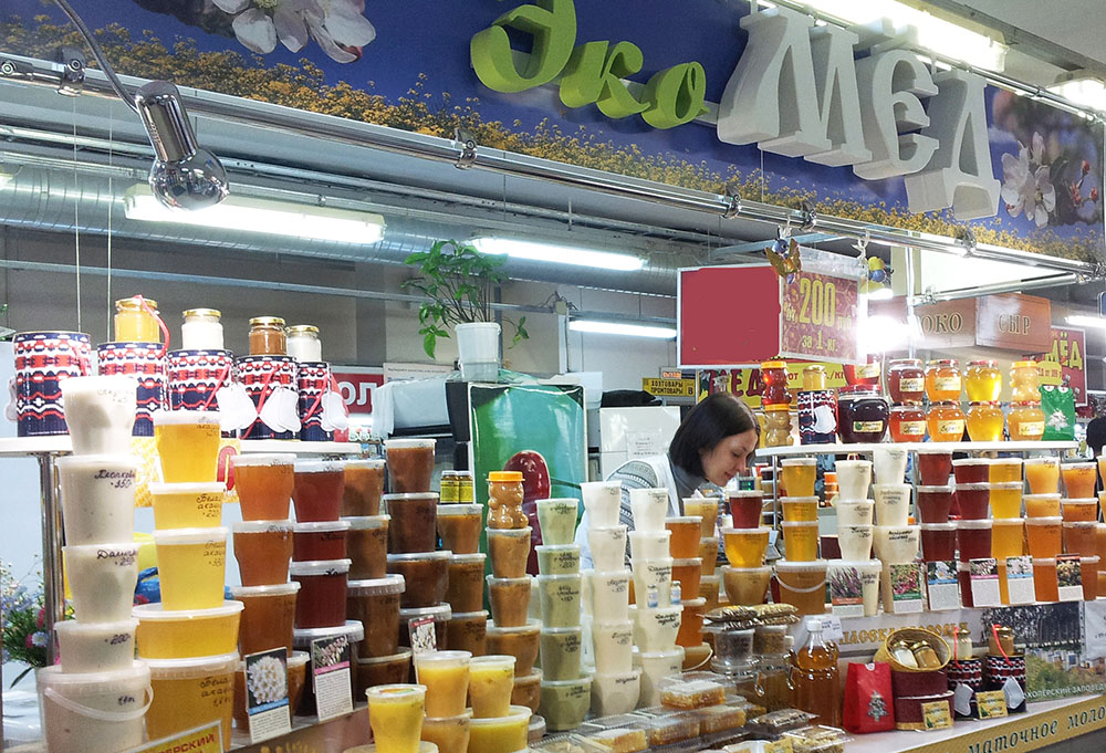 Места продажи меда в Москве