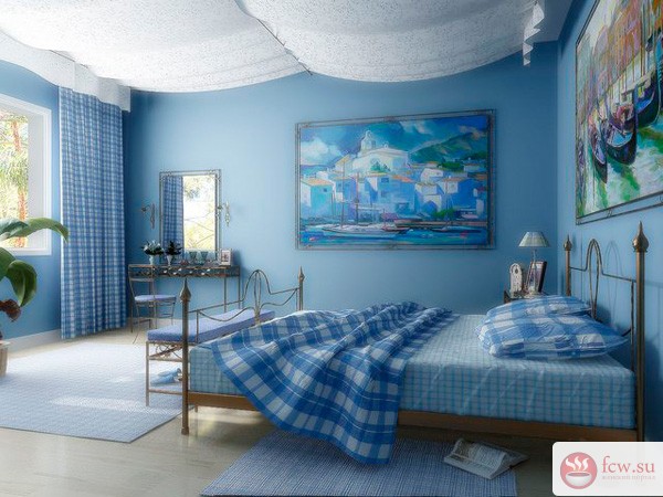 Синий и голубой в дизайне интерьера: в доме уют и покой