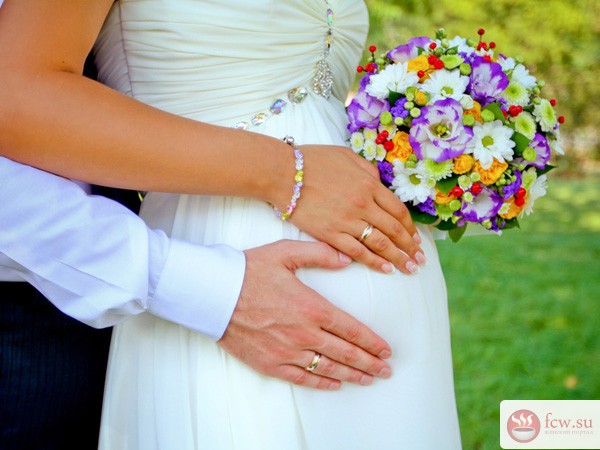 Невеста беременна: нюансы организации и проведения свадьбы