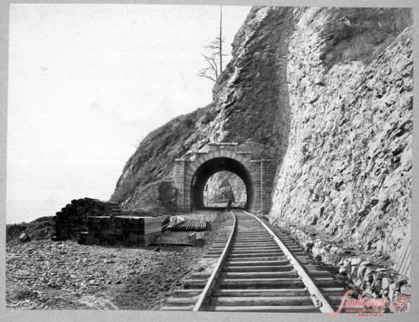 Строительство Кругобайкальской железной дороги 1904 год